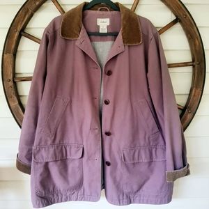 Women's L.L Bean Purple Barn Chore Field Jacket XL
